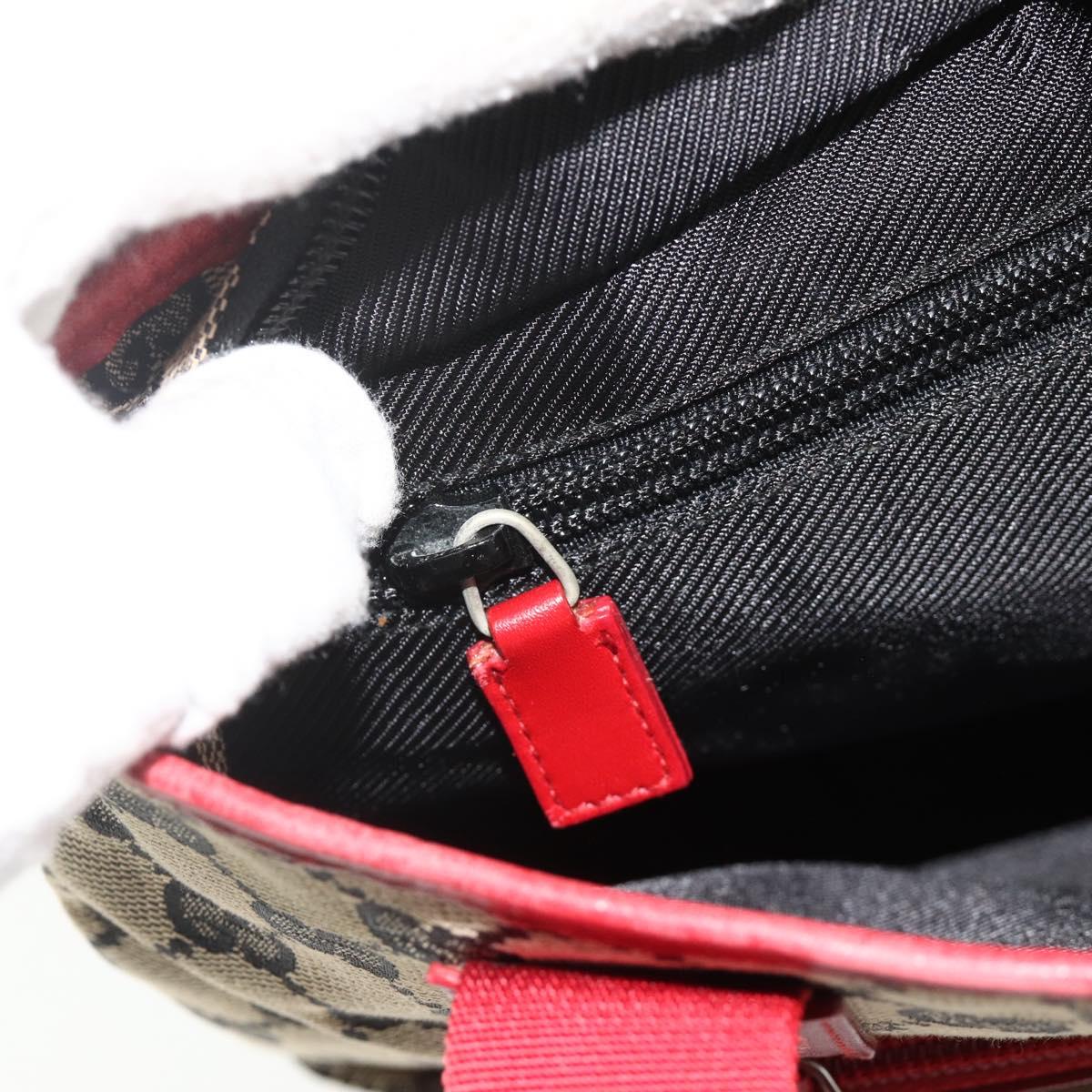 GUCCI GG Canvas Tote Bag Navy Silver 019 0402 3754 Auth 178006
