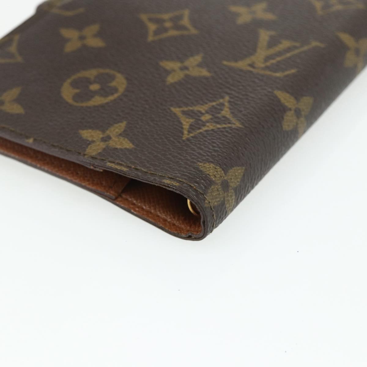 LOUIS VUITTON Monogram Agenda PM Day Planner Cover R20005 LV Auth 178029