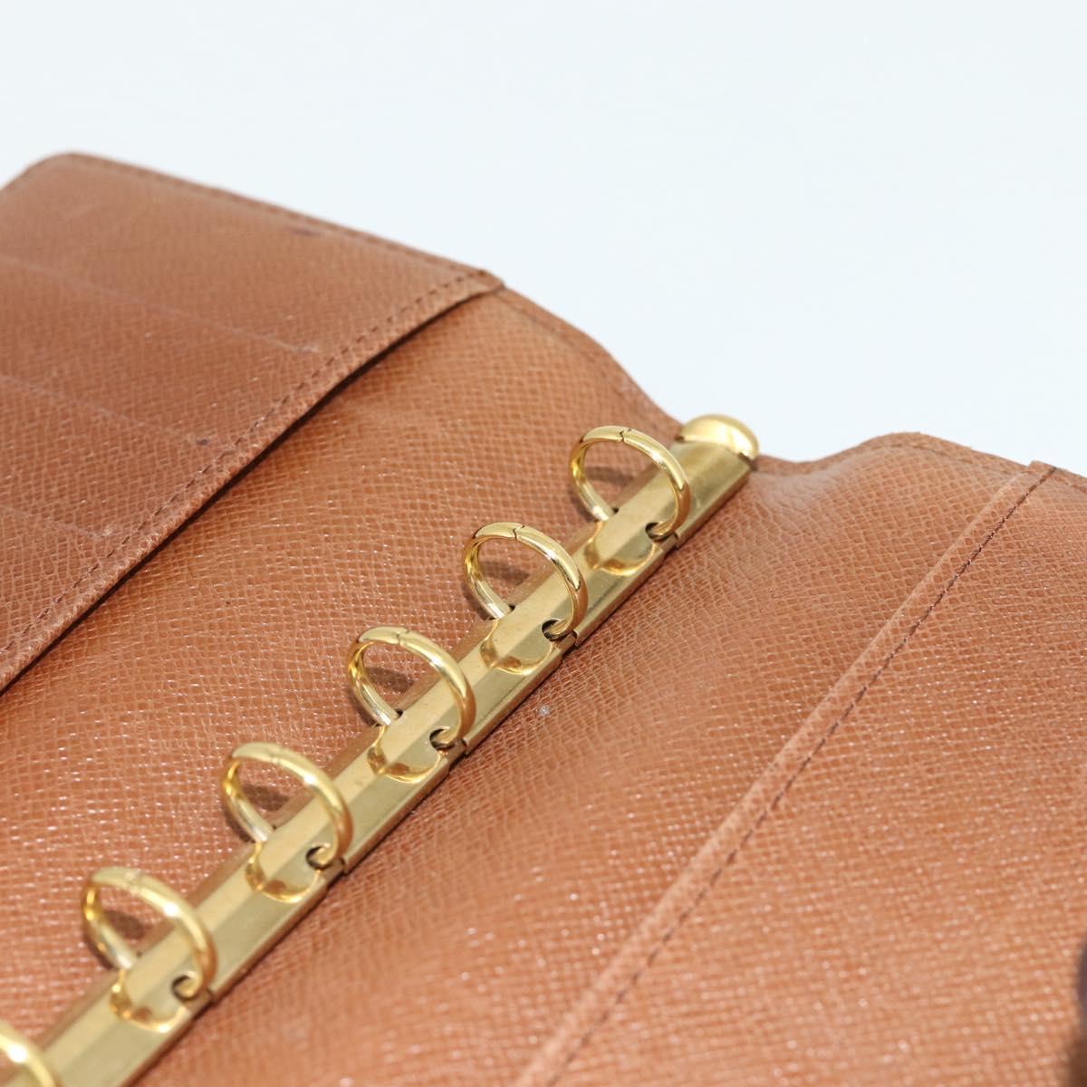 LOUIS VUITTON Monogram Agenda PM Day Planner Cover R20005 LV Auth 178029