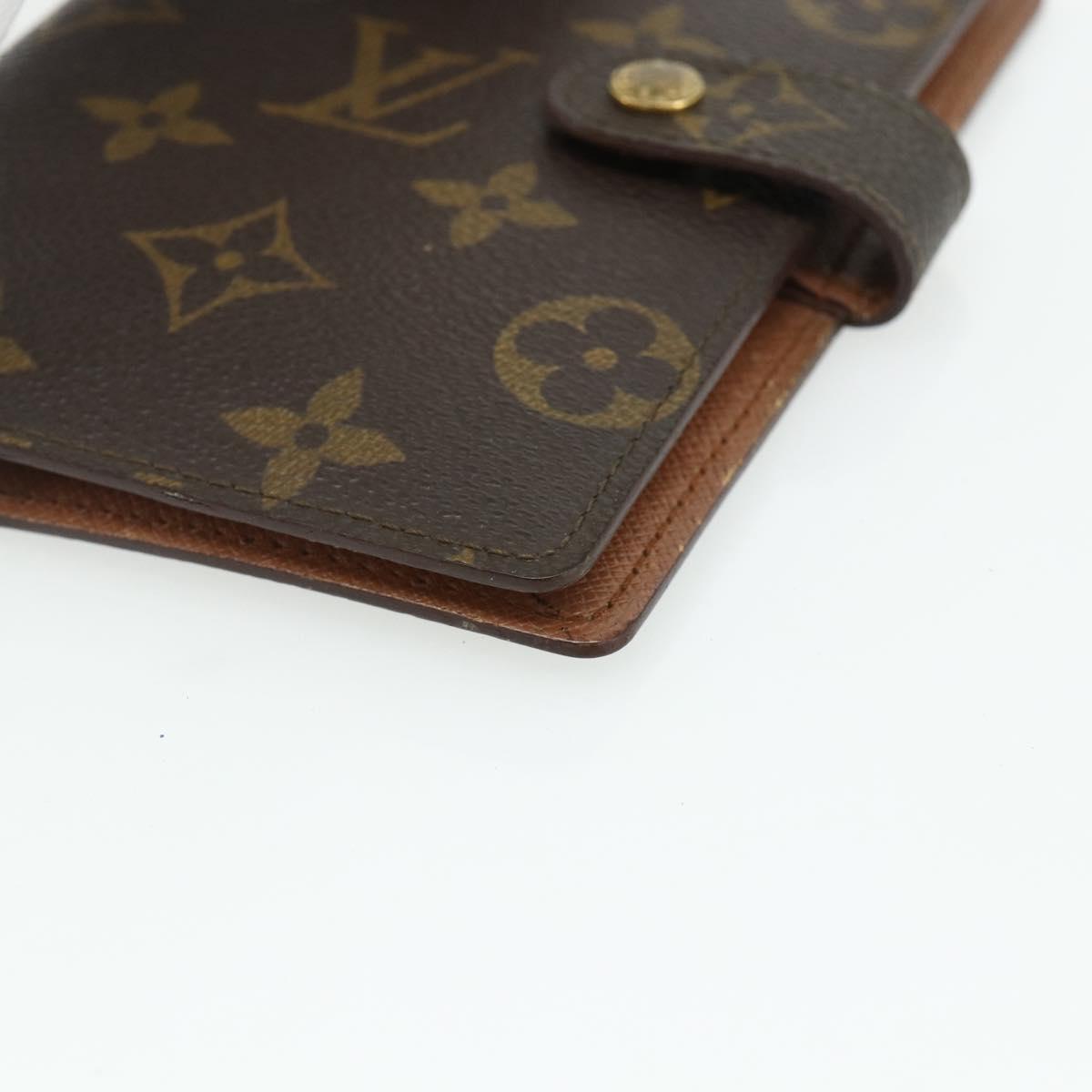 LOUIS VUITTON Monogram Agenda PM Day Planner Cover R20005 LV Auth 178029