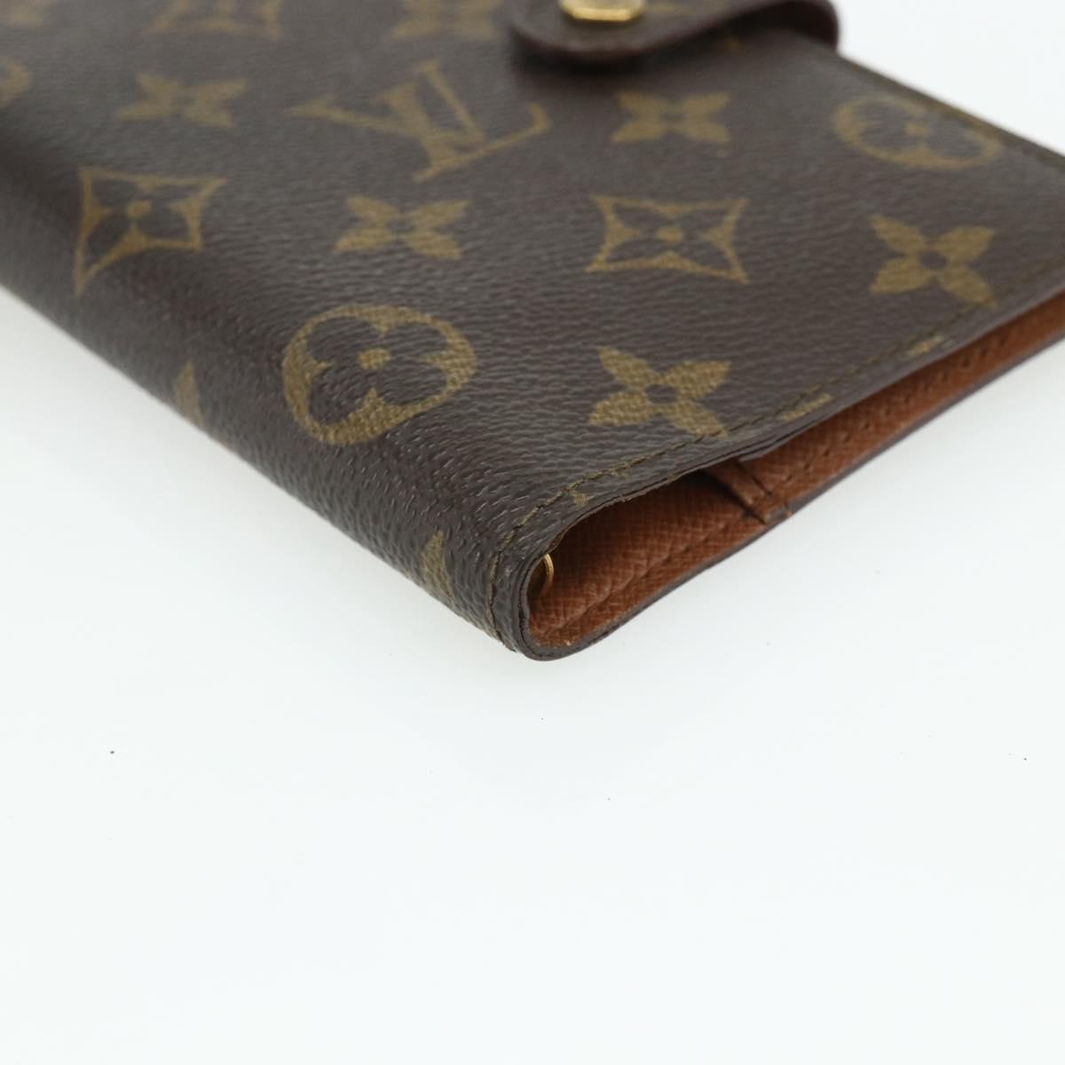 LOUIS VUITTON Monogram Agenda PM Day Planner Cover R20005 LV Auth 178029