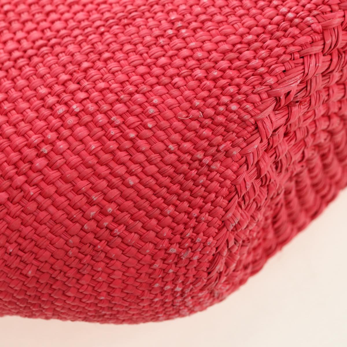 LOEWE Watermelon Tote Bag Raffia 2way Red Auth 178041SM
