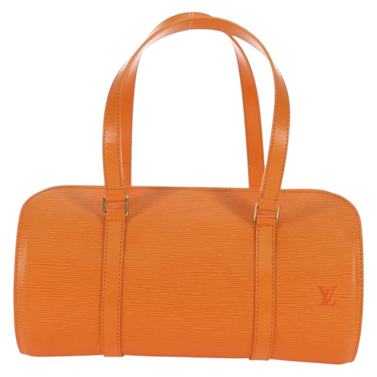 LOUIS VUITTON Epi Soufflot Hand Bag Orange Mandarin M5222H LV Auth 178045SAV