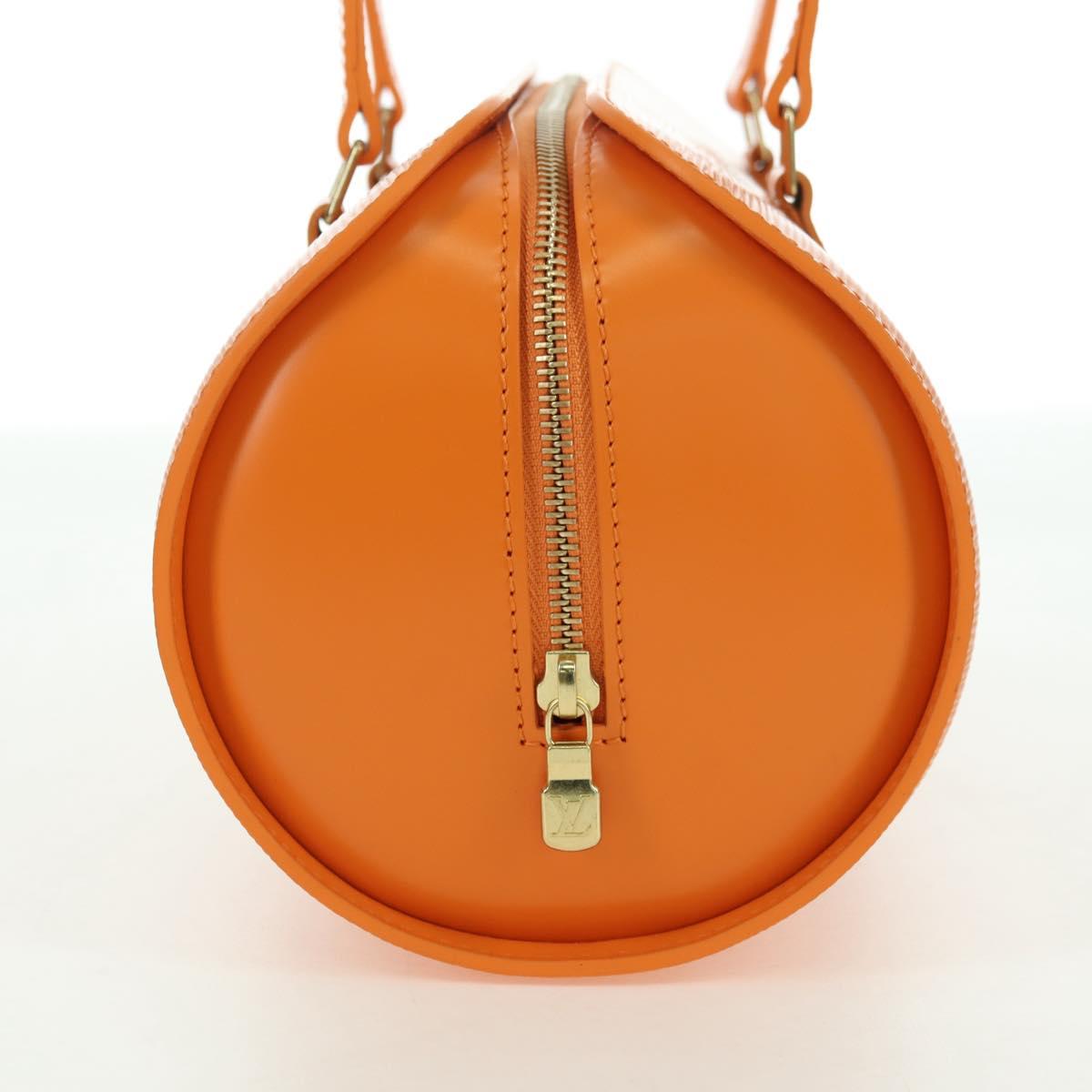LOUIS VUITTON Epi Soufflot Hand Bag Orange Mandarin M5222H LV Auth 178045SAV