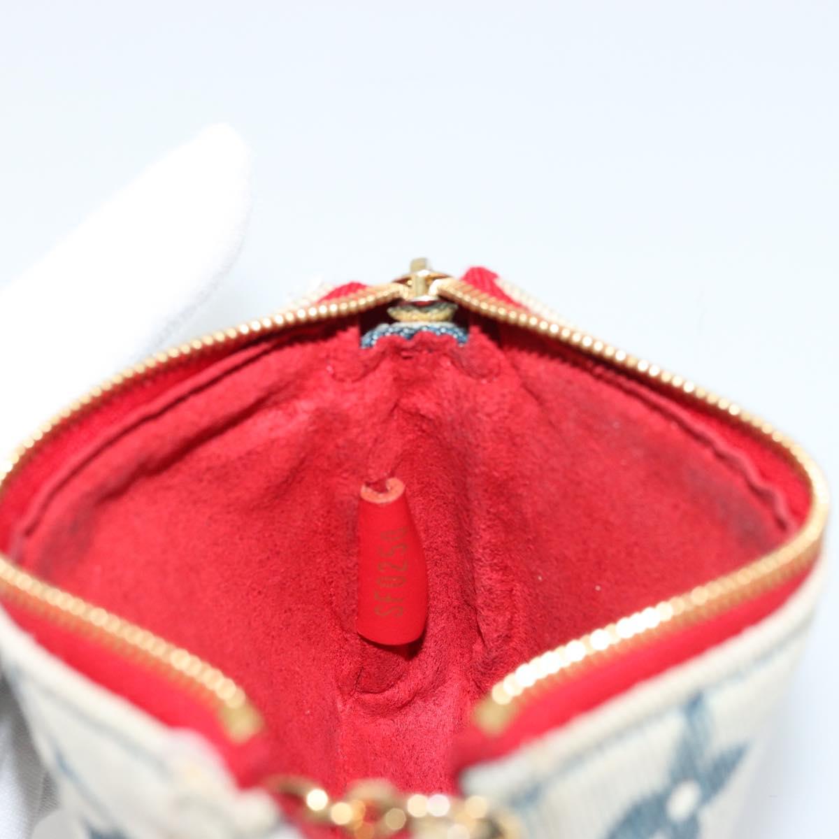 LOUIS VUITTON Monogram Denim Mini Pochette Accessoires Blue M68760 Auth 178048A