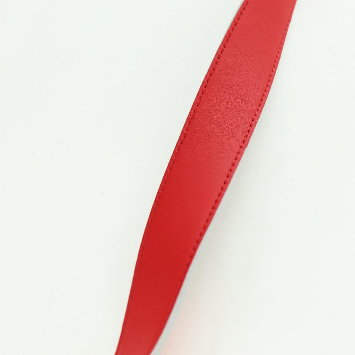 LOUIS VUITTON Monogram Shoulder Strap 41.7"" Rouge J02287 LV Auth 178051V