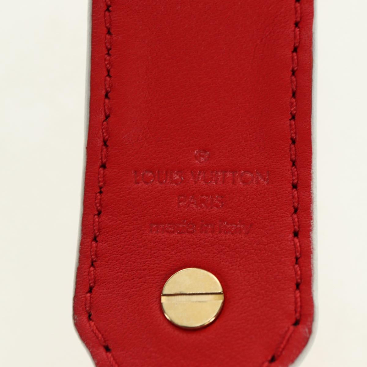 LOUIS VUITTON Monogram Shoulder Strap 41.7"" Rouge J02287 LV Auth 178051V