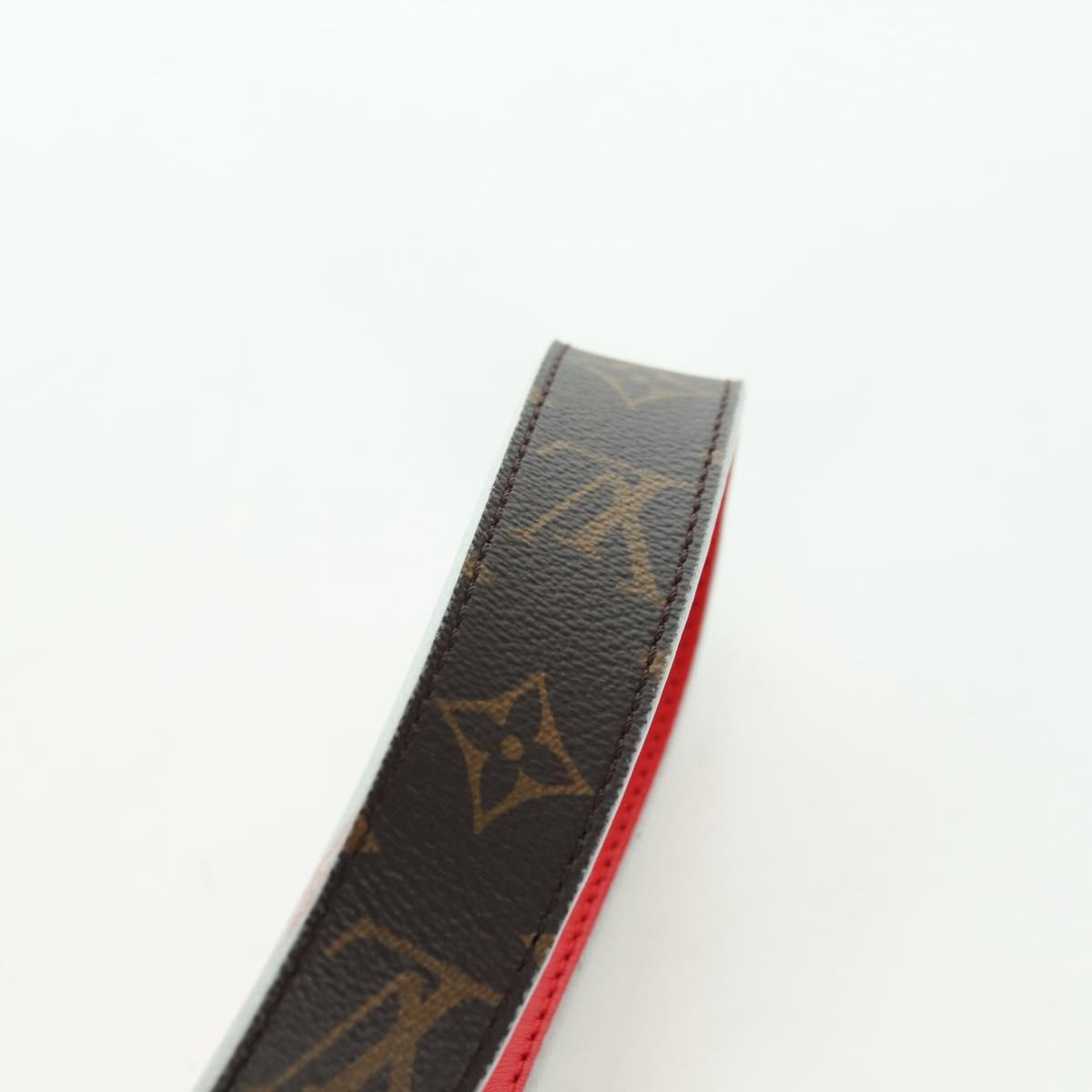 LOUIS VUITTON Monogram Shoulder Strap 41.7"" Rouge J02287 LV Auth 178051V