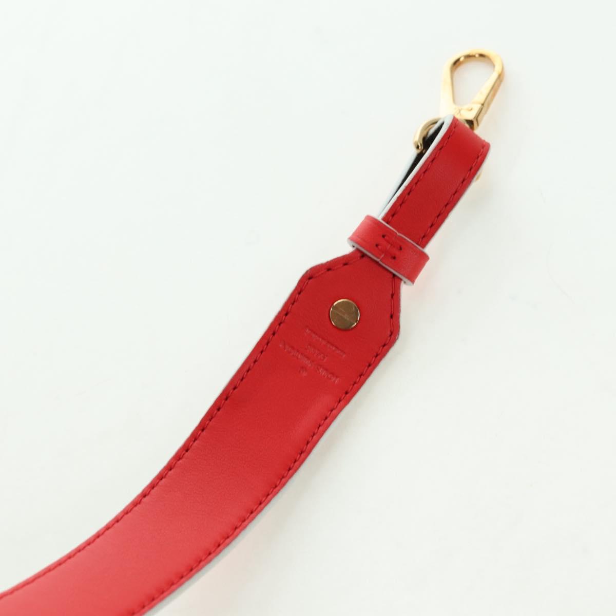 LOUIS VUITTON Monogram Shoulder Strap 41.7"" Rouge J02287 LV Auth 178051V