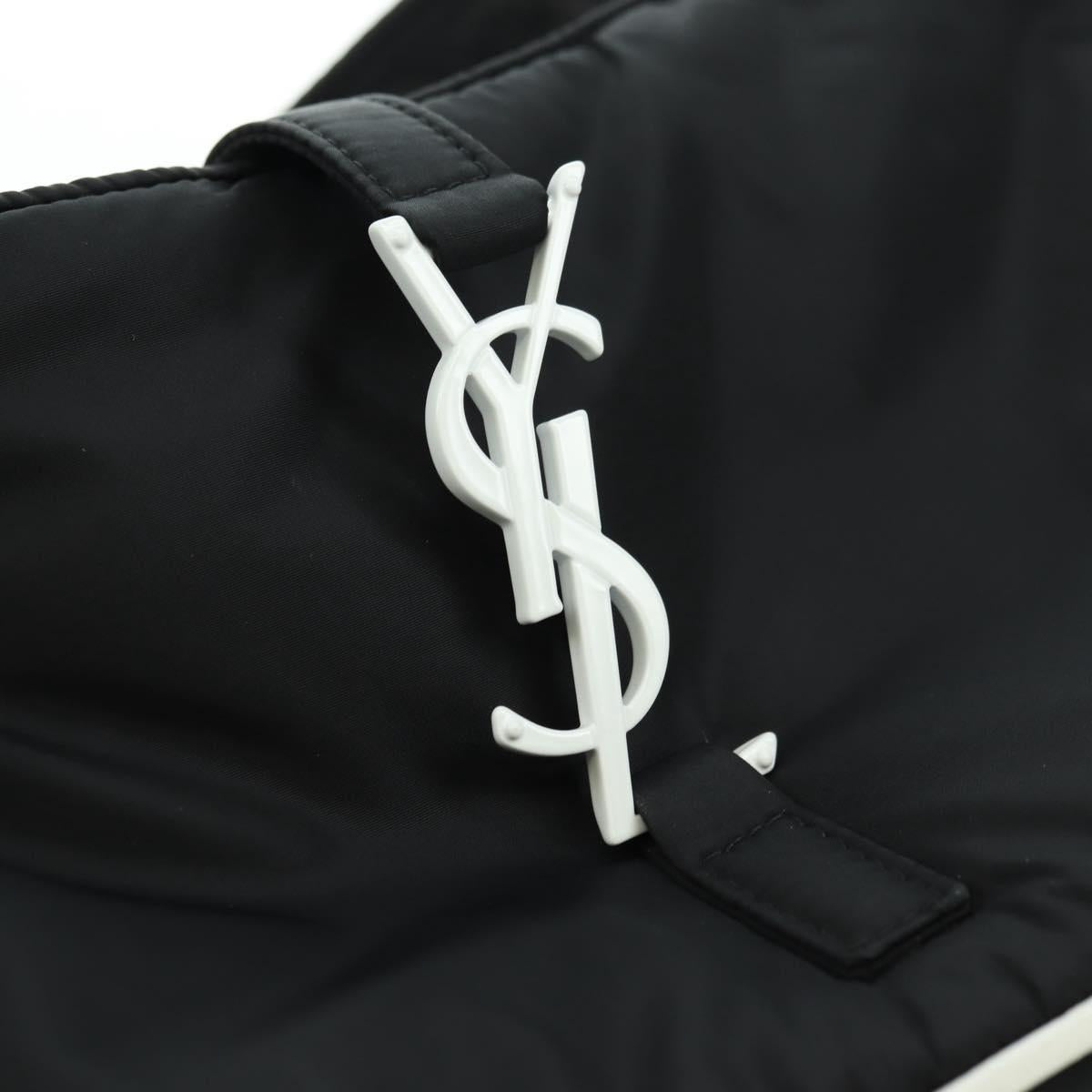 SAINT LAURENT Shoulder Bag Nylon Black Auth 178069SAM