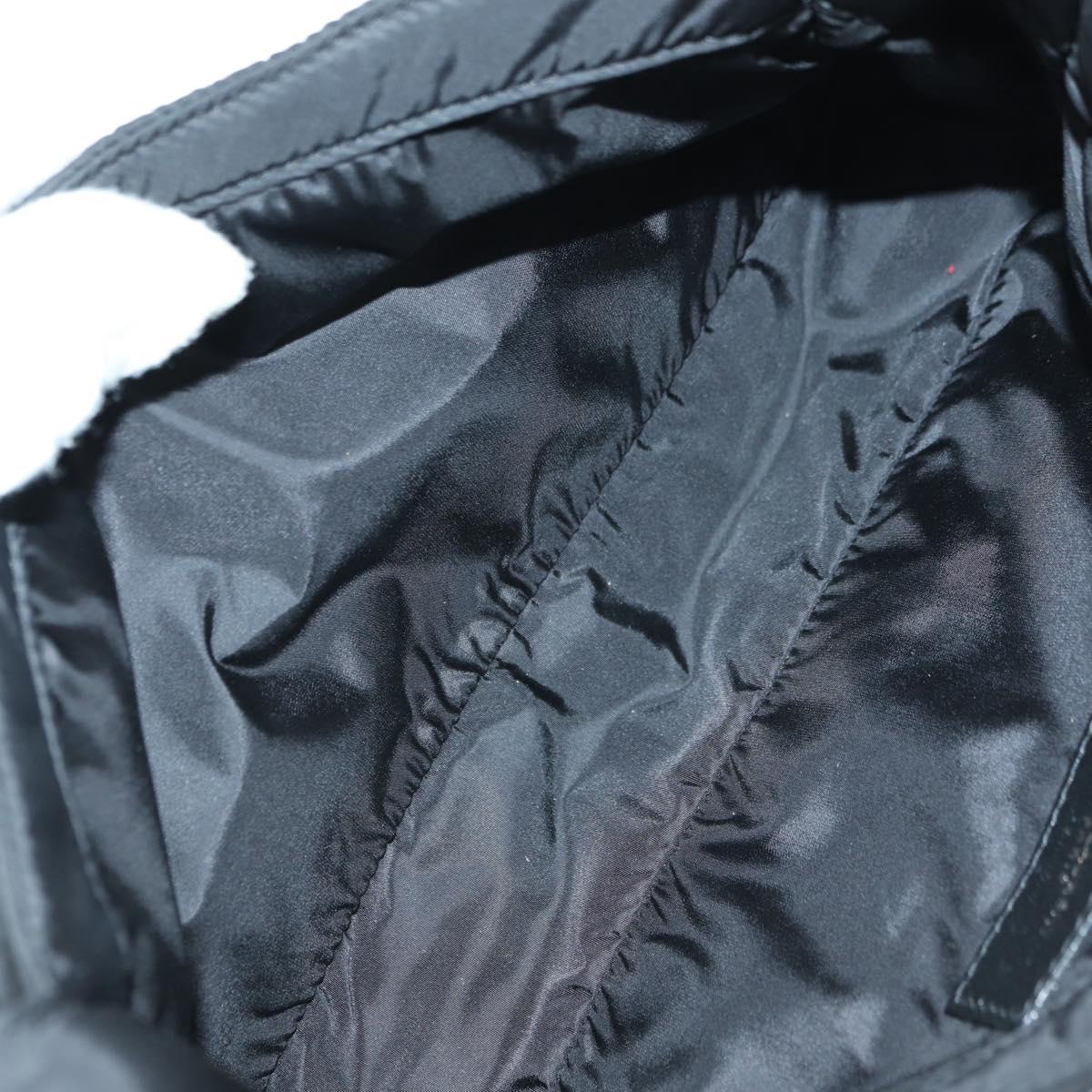 SAINT LAURENT Shoulder Bag Nylon Black Auth 178069SAM