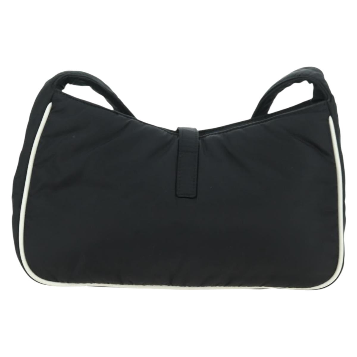SAINT LAURENT Shoulder Bag Nylon Black Auth 178069SAM
