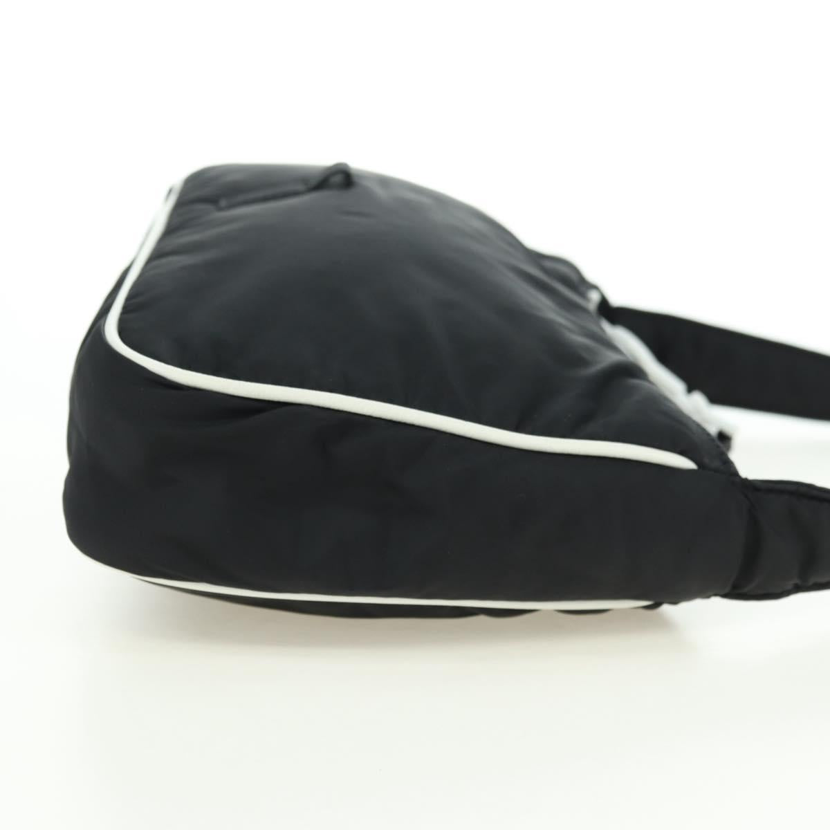 SAINT LAURENT Shoulder Bag Nylon Black Auth 178069SAM