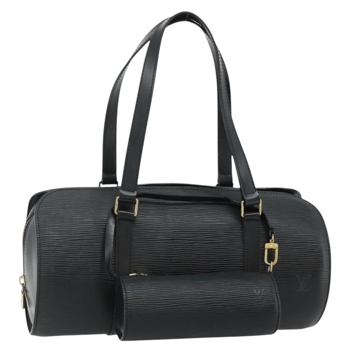 LOUIS VUITTON Epi Soufflot Hand Bag Black M52222 LV Auth 178075A