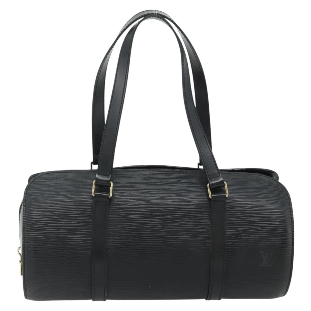 LOUIS VUITTON Epi Soufflot Hand Bag Black M52222 LV Auth 178075A