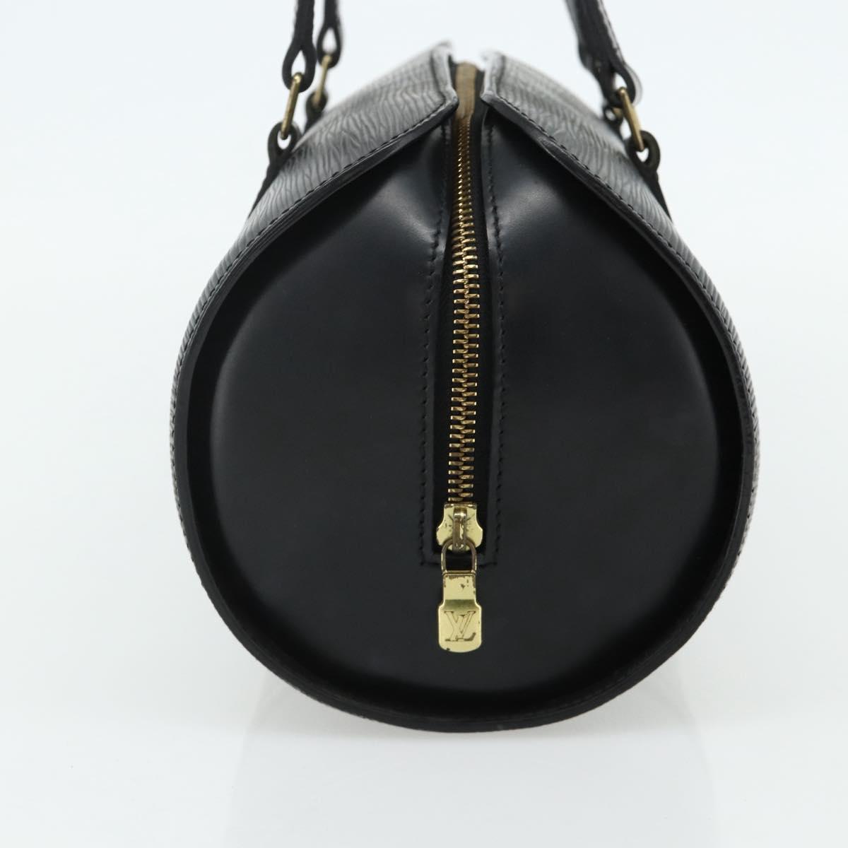LOUIS VUITTON Epi Soufflot Hand Bag Black M52222 LV Auth 178075A