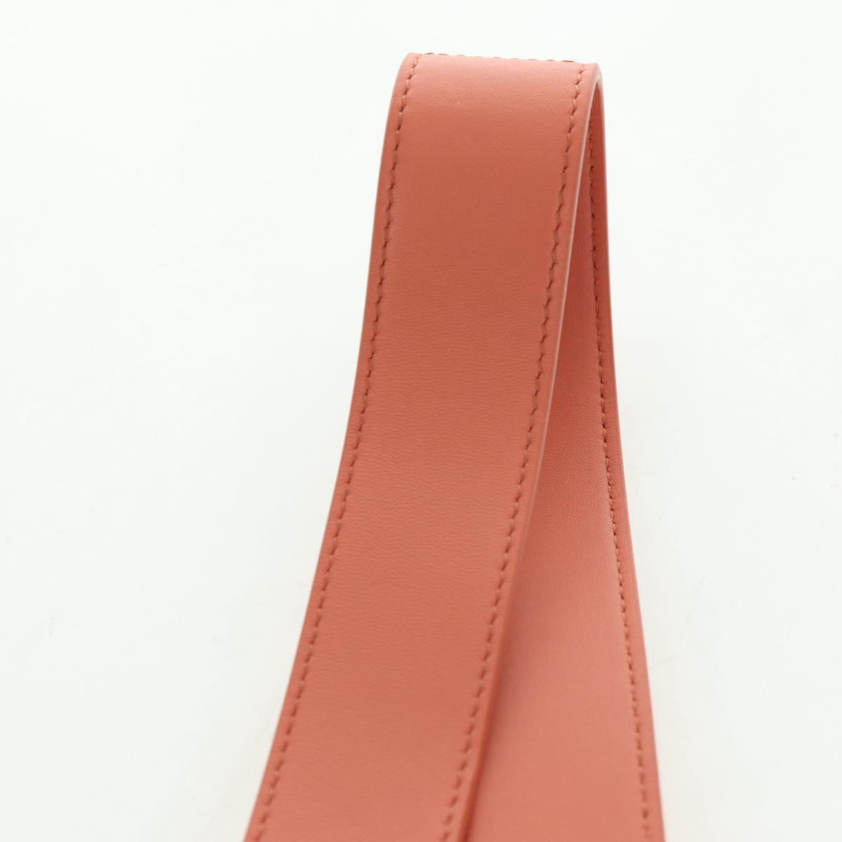 Christian Dior Shoulder Strap Leather 41.7"" Pink Auth 178089M