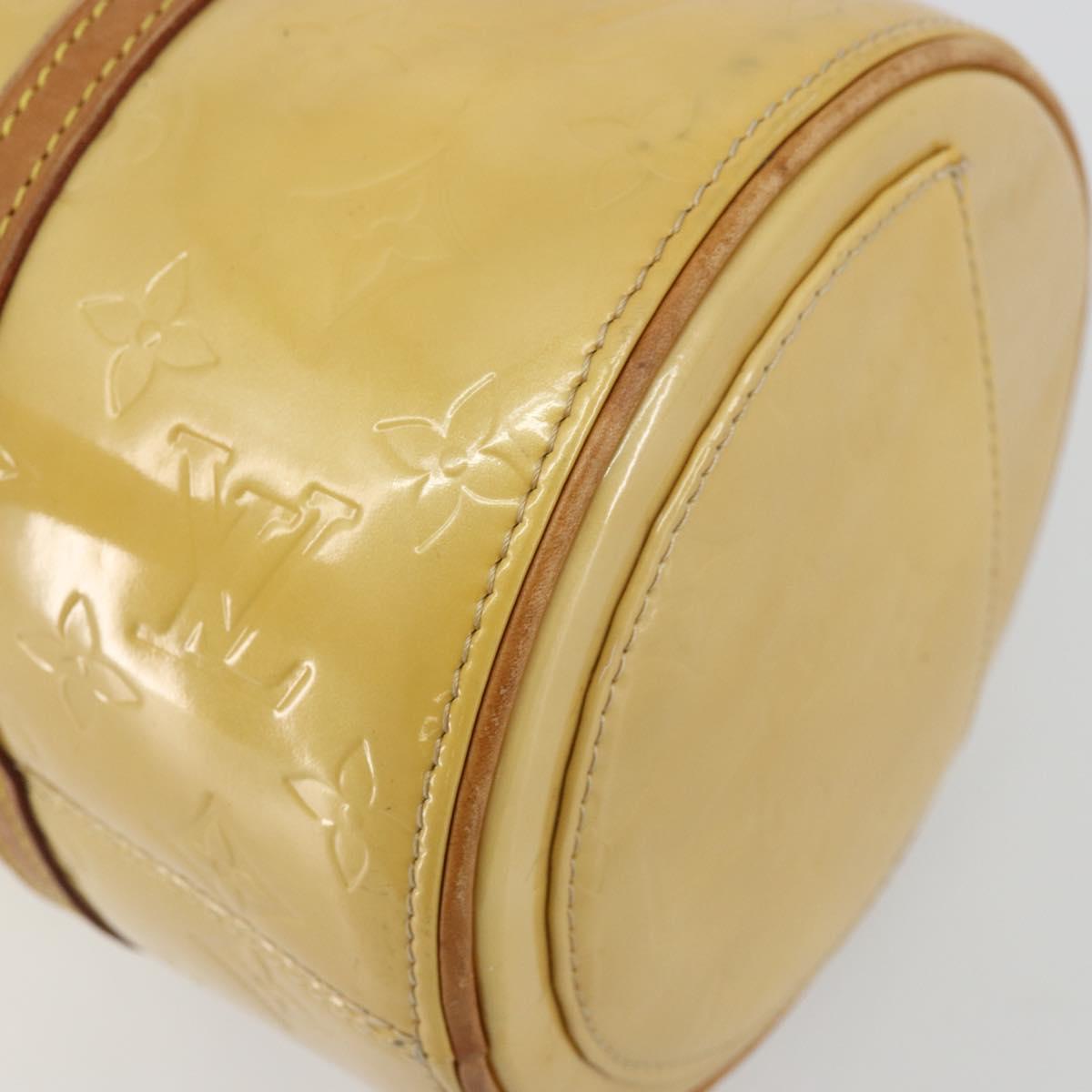 LOUIS VUITTON Monogram Vernis Bedford Hand Bag Beige M91006 LV Auth 178102