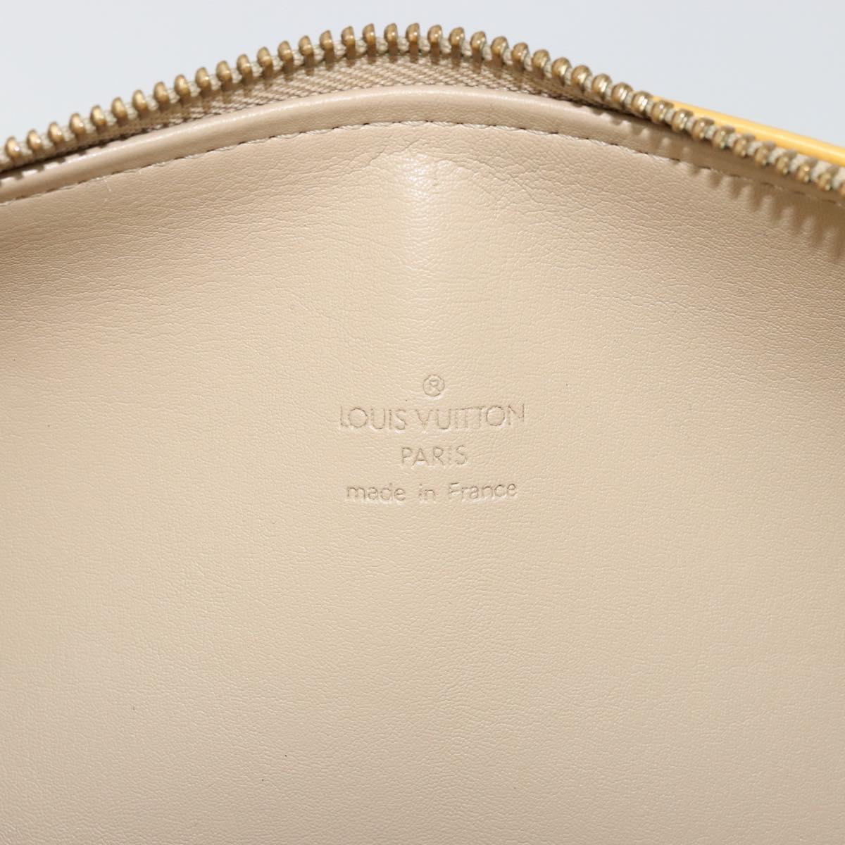 LOUIS VUITTON Monogram Vernis Bedford Hand Bag Beige M91006 LV Auth 178102