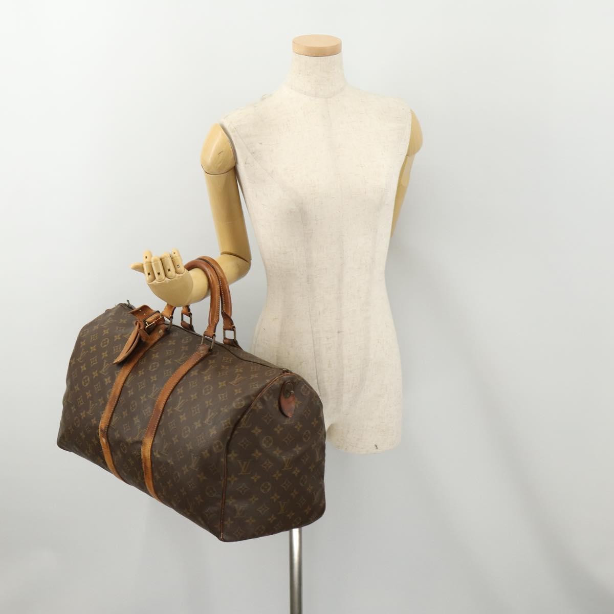 LOUIS VUITTON Monogram Keepall 50 Boston Bag M41426 LV Auth 178137