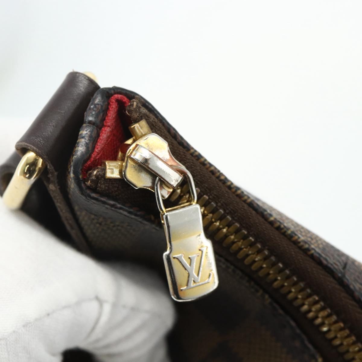 LOUIS VUITTON Damier Ebene Bloomsbury PM Shoulder Bag N42251 LV Auth 178142
