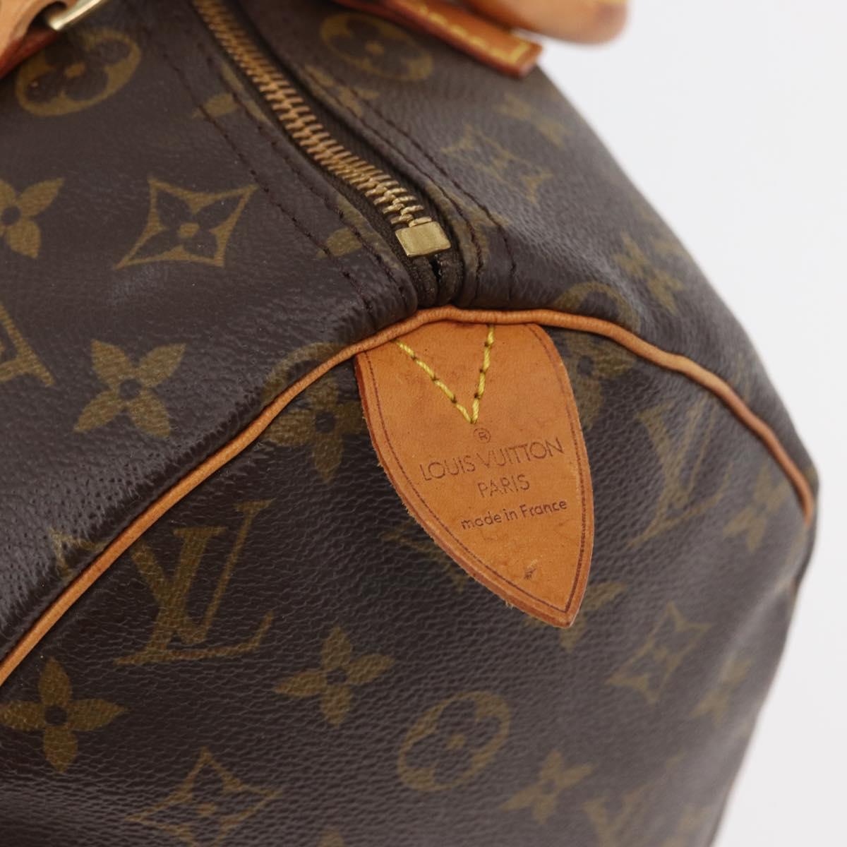 LOUIS VUITTON Monogram Speedy 30 Hand Bag M41526 LV Auth 178143A