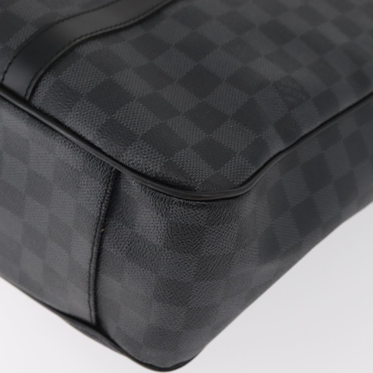 LOUIS VUITTON Damier Graphite Tadao Shoulder Bag 2way N51192 LV Auth 178145