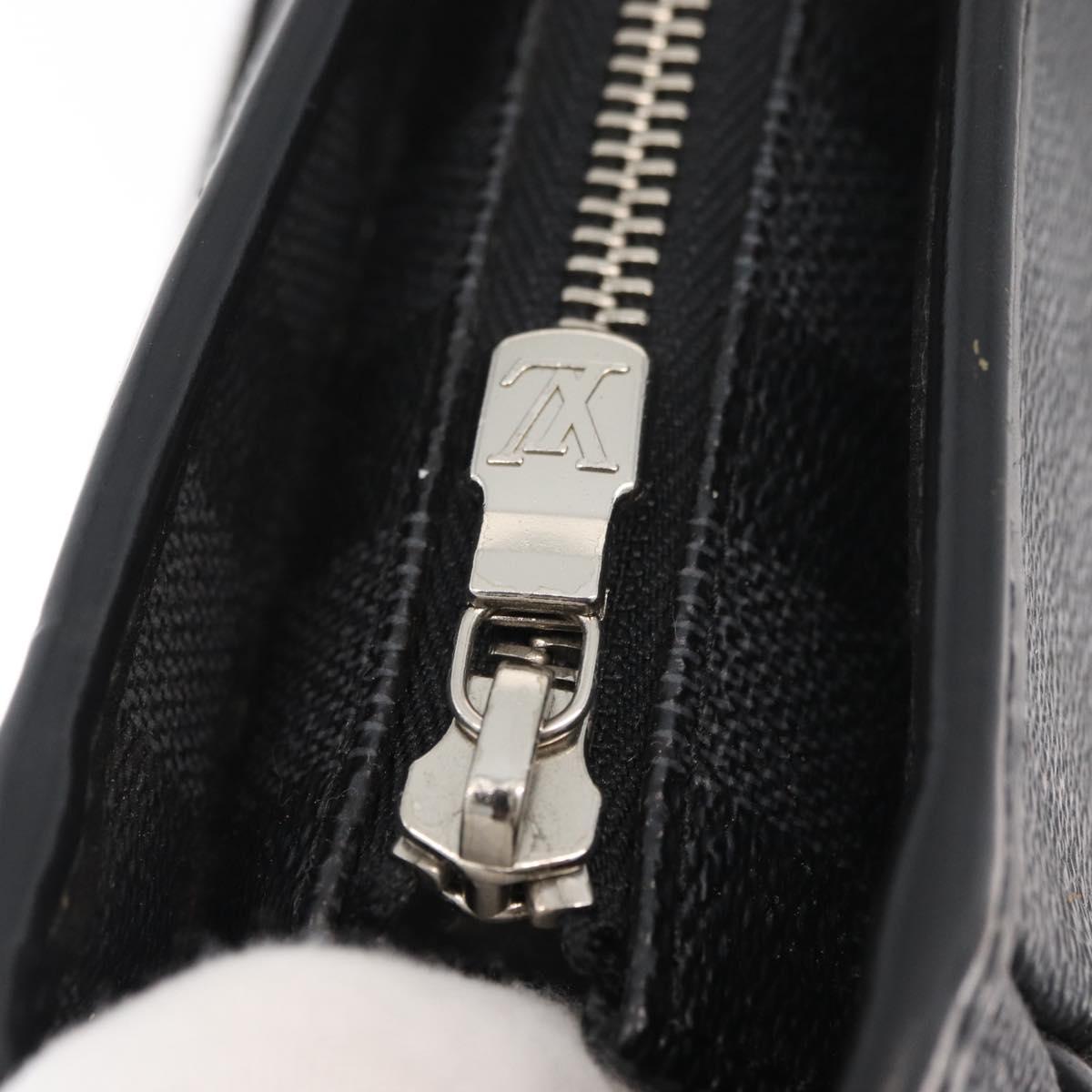 LOUIS VUITTON Damier Graphite Tadao Shoulder Bag 2way N51192 LV Auth 178145