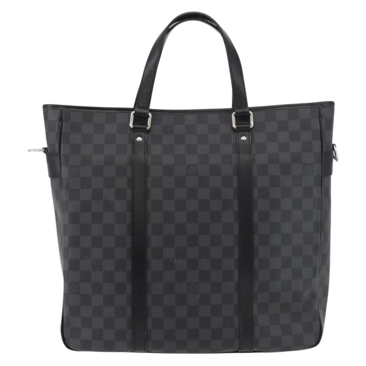 LOUIS VUITTON Damier Graphite Tadao Shoulder Bag 2way N51192 LV Auth 178145