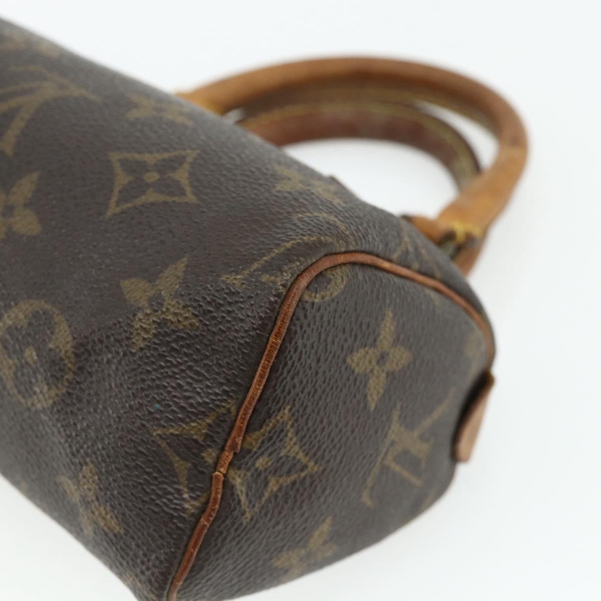 LOUIS VUITTON Monogram Mini Speedy Hand Bag M41534 LV Auth 178149