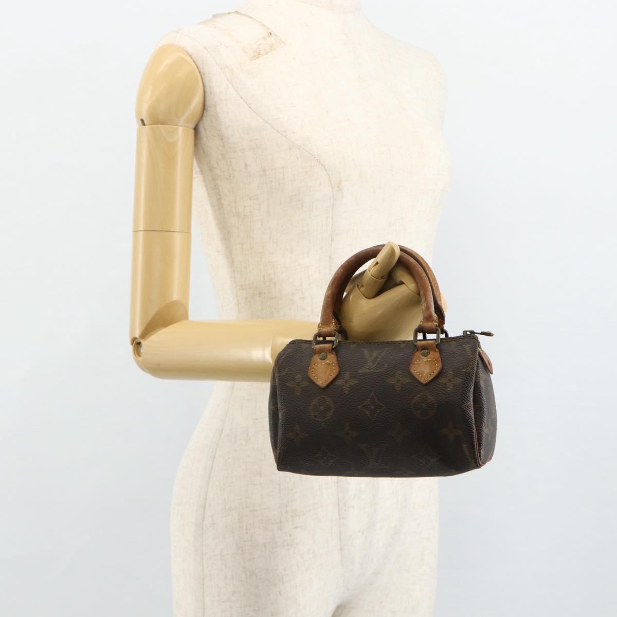 LOUIS VUITTON Monogram Mini Speedy Hand Bag M41534 LV Auth 178149
