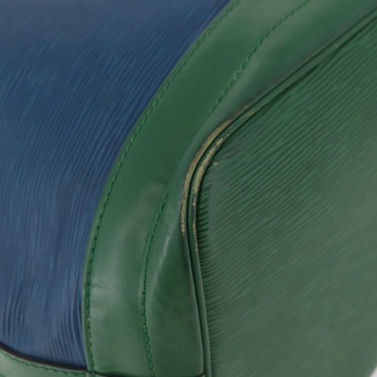 LOUIS VUITTON Epi Noe Shoulder Bag Bicolor Green Blue M44044 LV Auth 178152