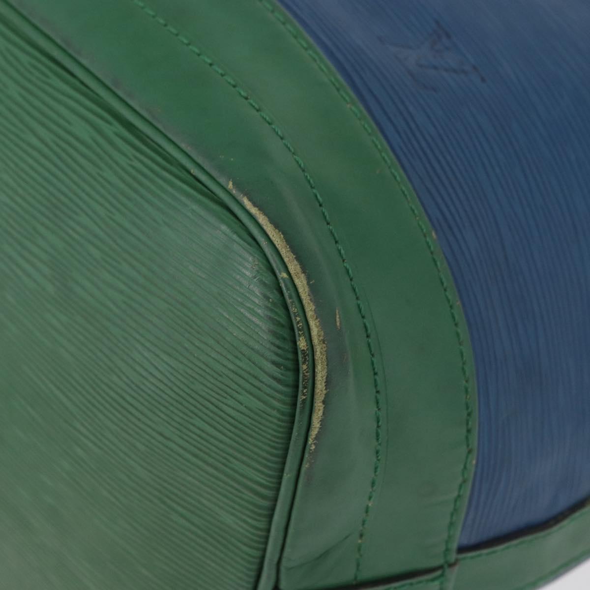 LOUIS VUITTON Epi Noe Shoulder Bag Bicolor Green Blue M44044 LV Auth 178152