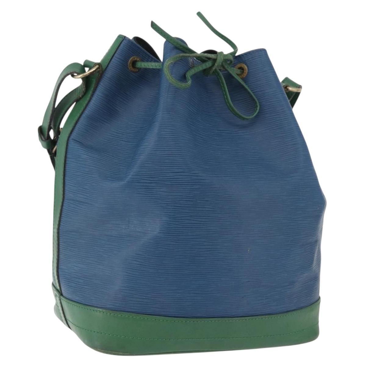 LOUIS VUITTON Epi Noe Shoulder Bag Bicolor Green Blue M44044 LV Auth 178152