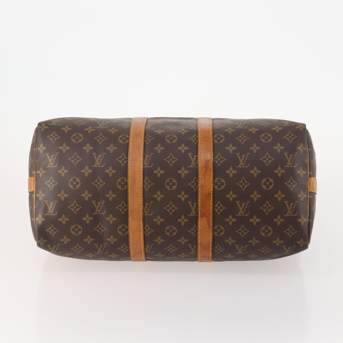 LOUIS VUITTON Monogram Keepall Bandouliere 45 Boston Bag M41418 LV Auth 178154
