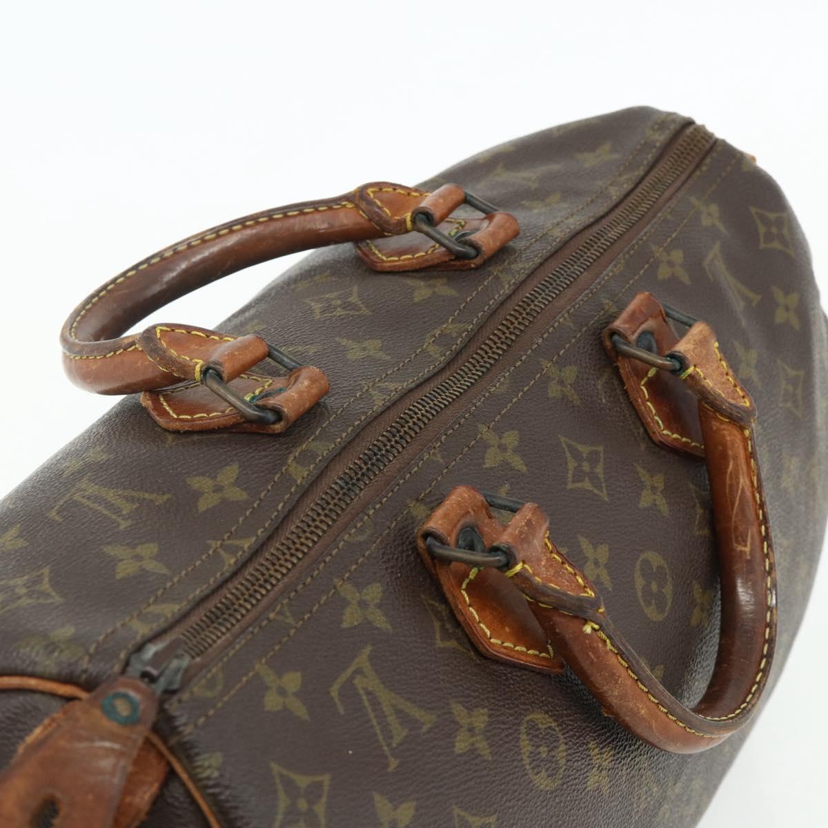 LOUIS VUITTON Monogram Speedy 30 Hand Bag M41526 LV Auth 178157