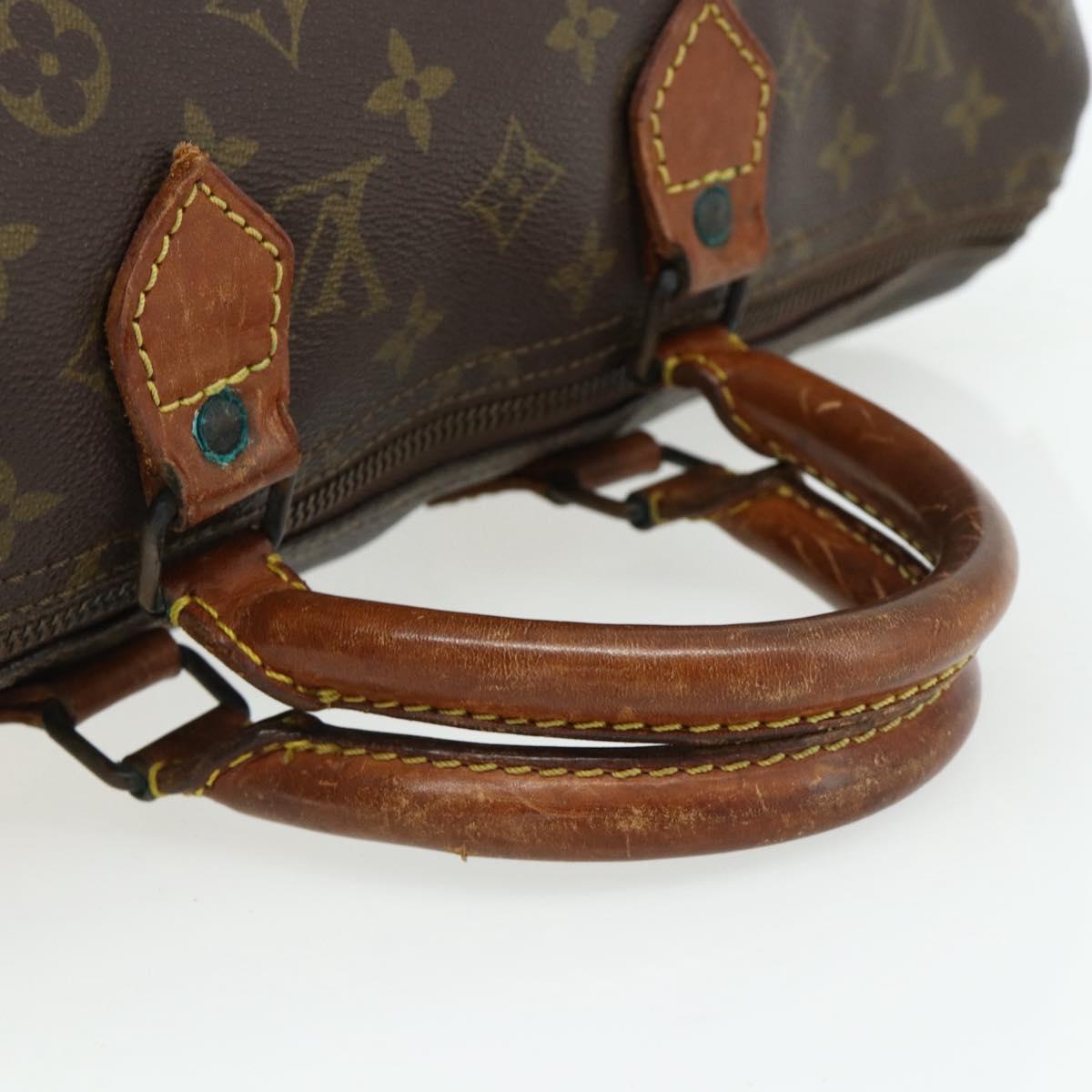 LOUIS VUITTON Monogram Speedy 30 Hand Bag M41526 LV Auth 178157