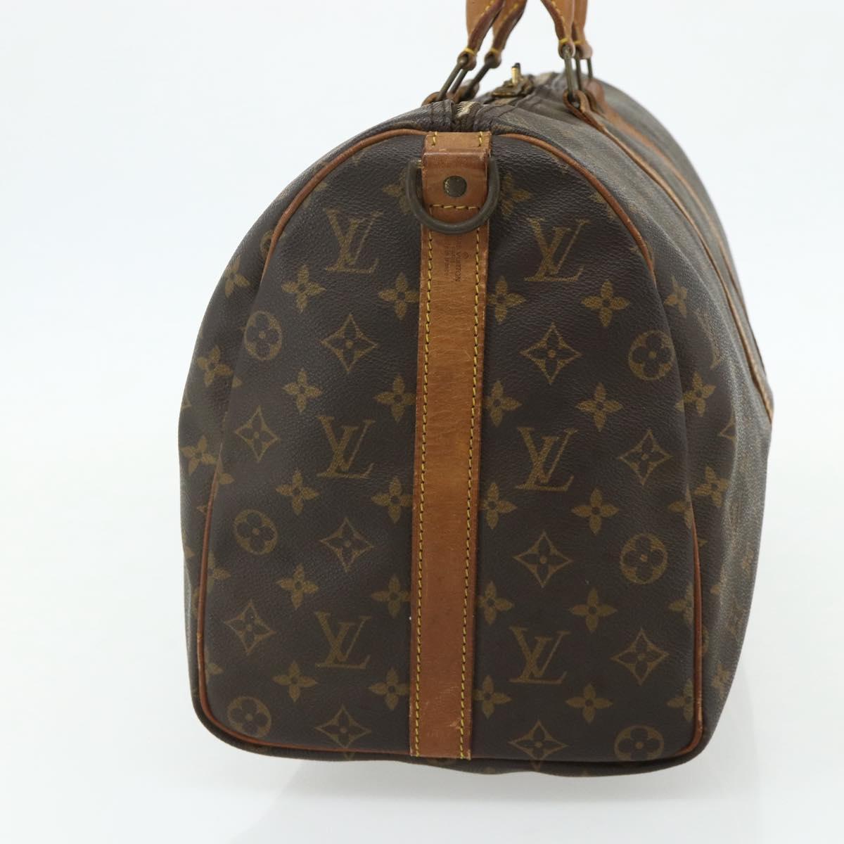 LOUIS VUITTON Monogram Keepall Bandouliere 45 Boston Bag M41418 LV Auth 178158