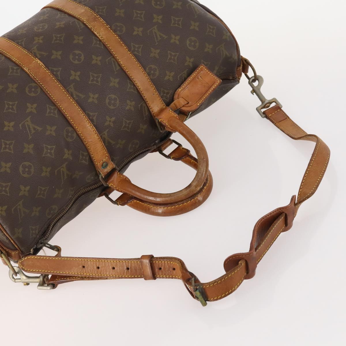 LOUIS VUITTON Monogram Keepall Bandouliere 45 Boston Bag M41418 LV Auth 178190
