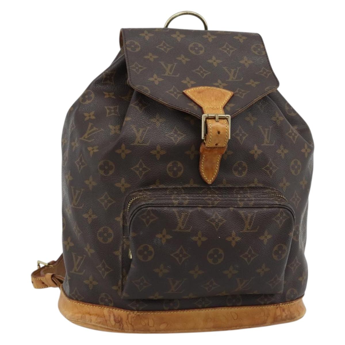LOUIS VUITTON Monogram Montsouris GM Backpack M51135 LV Auth 178192