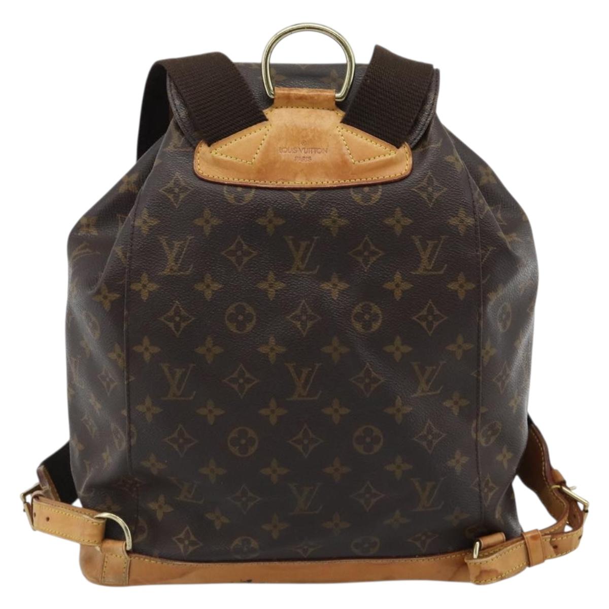 LOUIS VUITTON Monogram Montsouris GM Backpack M51135 LV Auth 178192