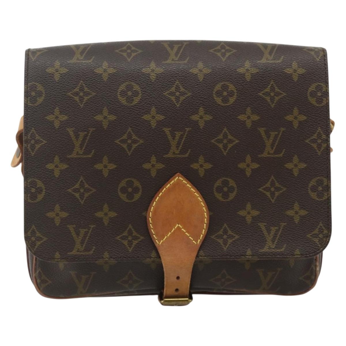 LOUIS VUITTON Monogram Cartouchiere GM Shoulder Bag M51252 LV Auth 178197