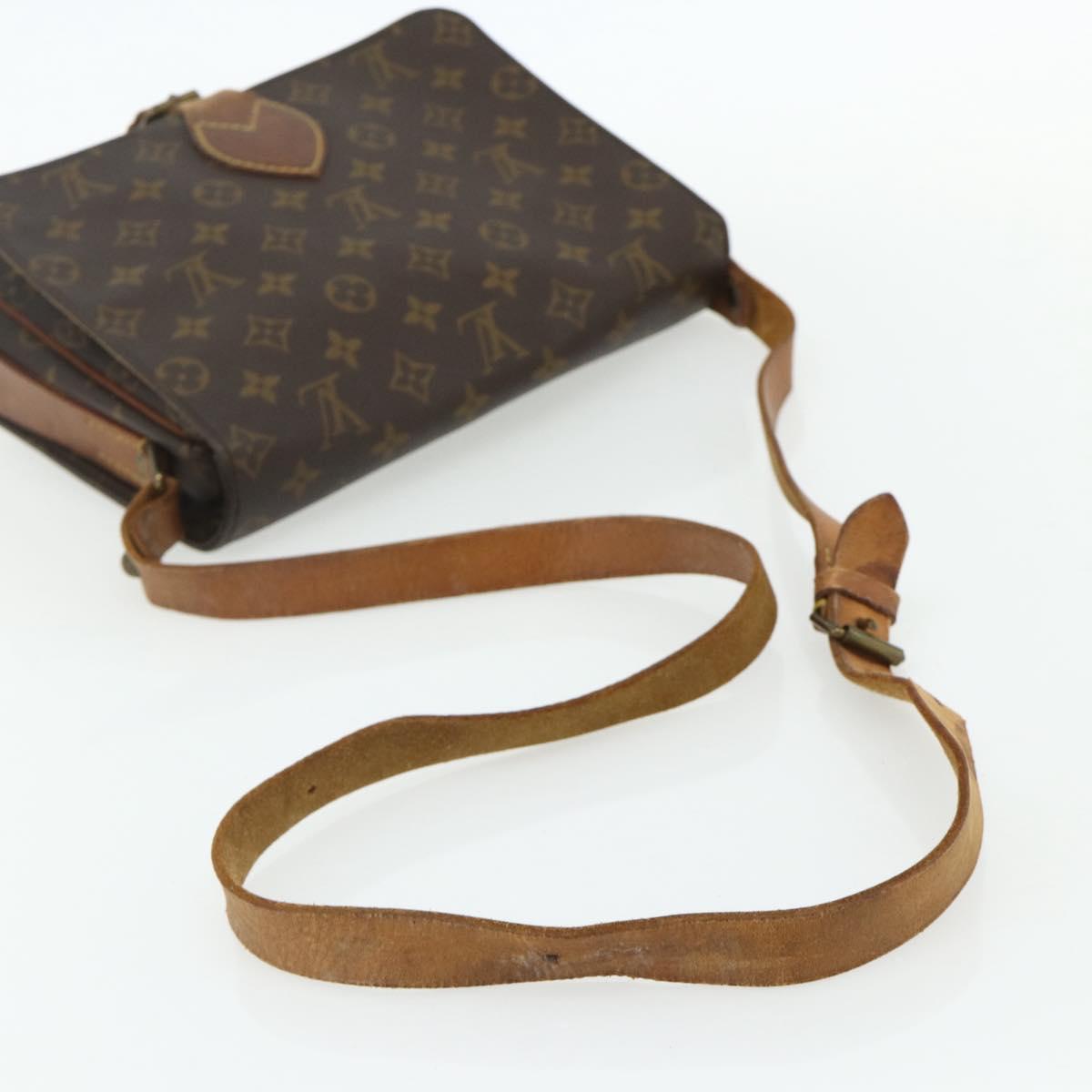 LOUIS VUITTON Monogram Cartouchiere GM Shoulder Bag M51252 LV Auth 178198