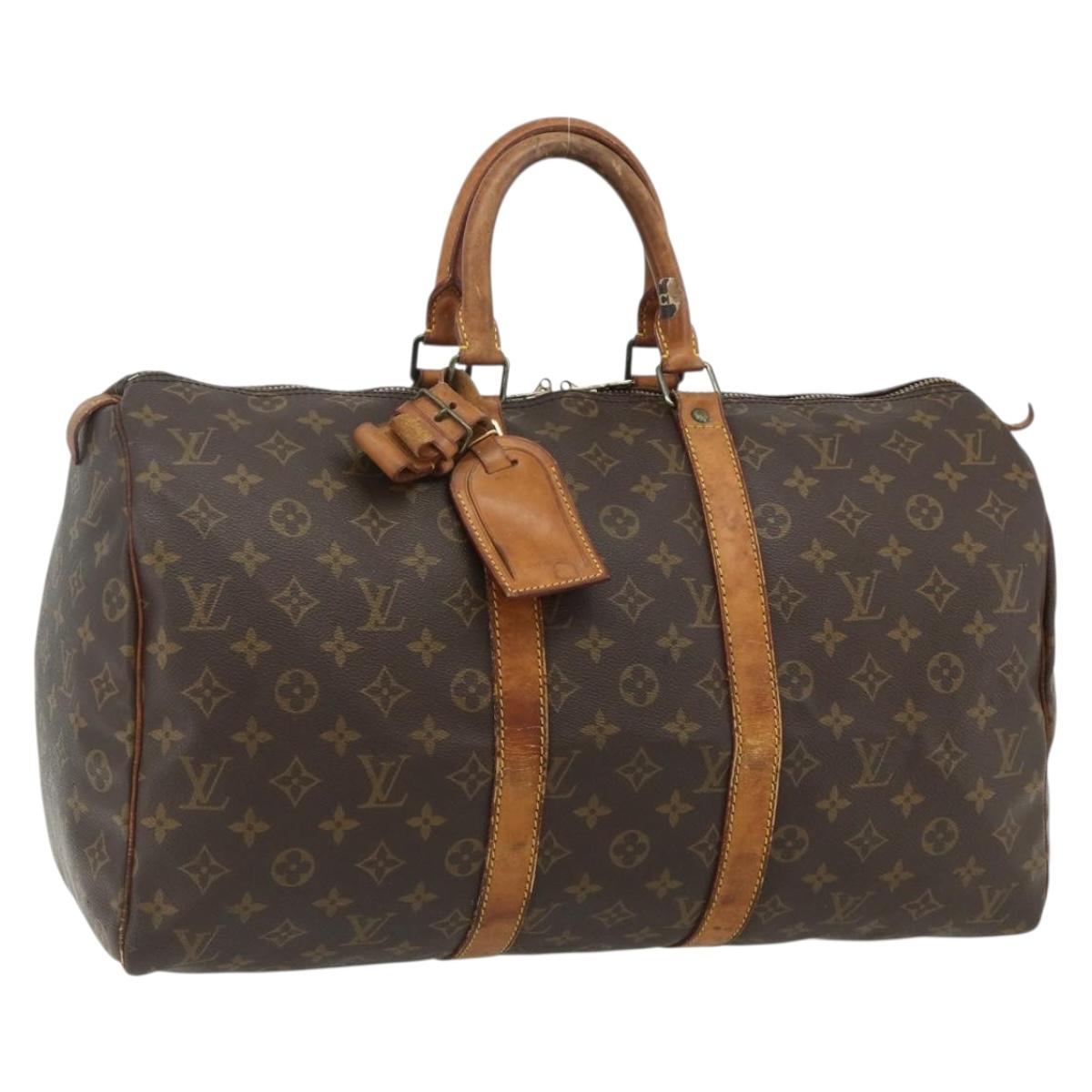 LOUIS VUITTON Monogram Keepall 45 Boston Bag M41428 LV Auth 178227