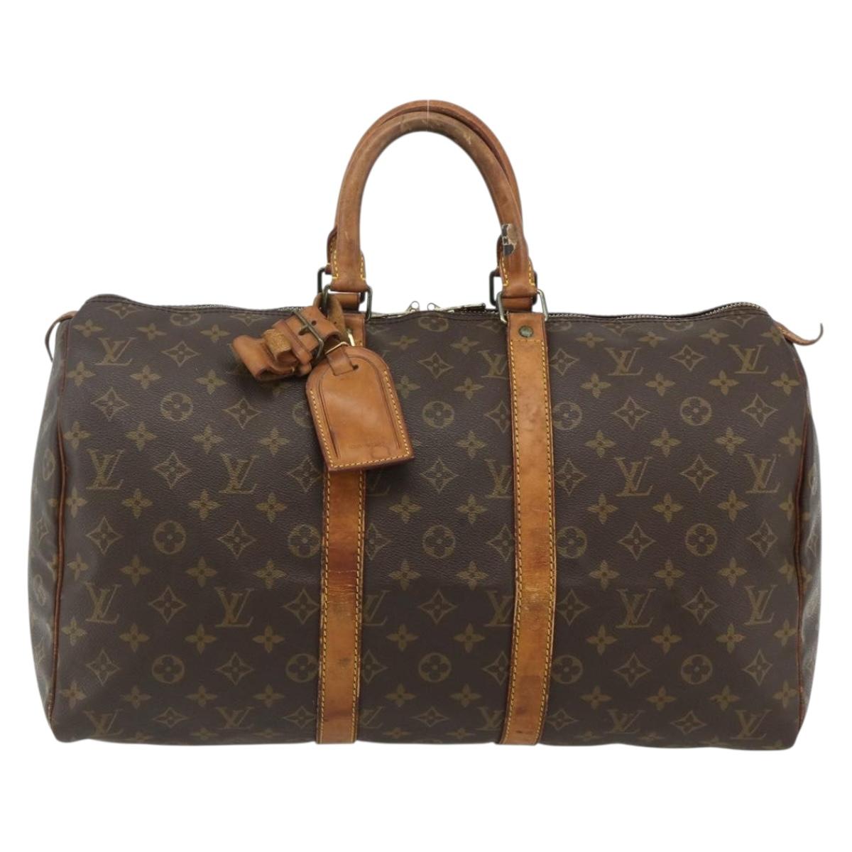 LOUIS VUITTON Monogram Keepall 45 Boston Bag M41428 LV Auth 178227