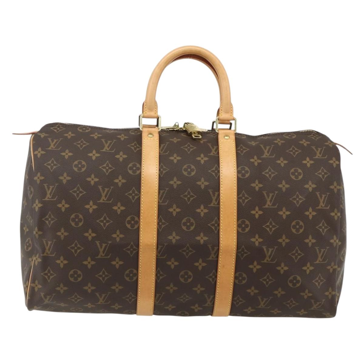 LOUIS VUITTON Monogram Keepall 45 Boston Bag M41428 LV Auth 178230SAV
