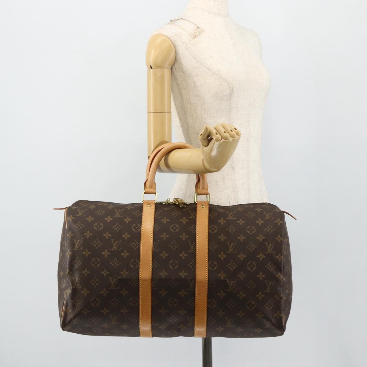 LOUIS VUITTON Monogram Keepall 45 Boston Bag M41428 LV Auth 178230SAV