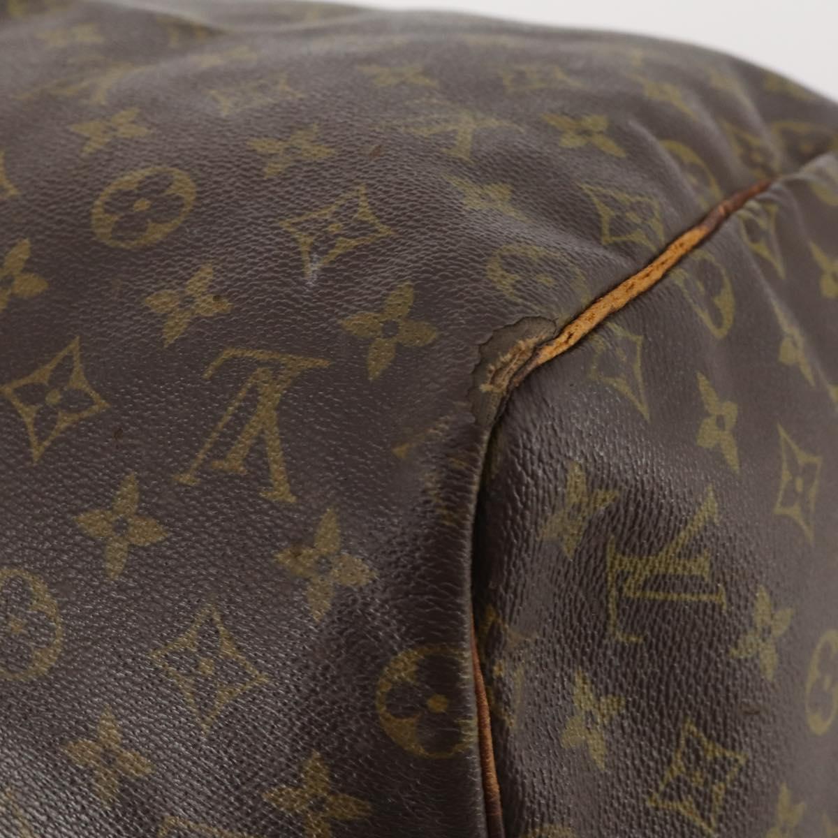 LOUIS VUITTON Monogram Keepall 55 Boston Bag M41424 LV Auth 178233