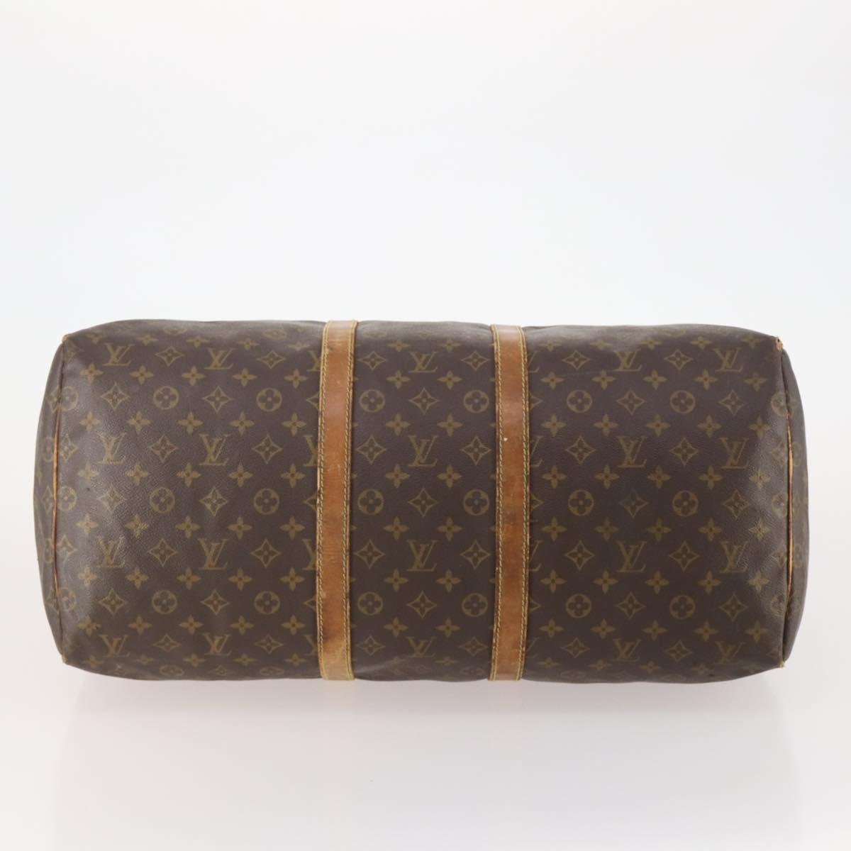 LOUIS VUITTON Monogram Keepall 55 Boston Bag M41424 LV Auth 178233