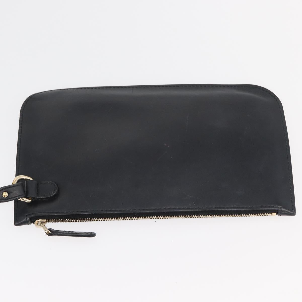 GUCCI Tote Bag Canvas Black Gold 247209 Auth 178246